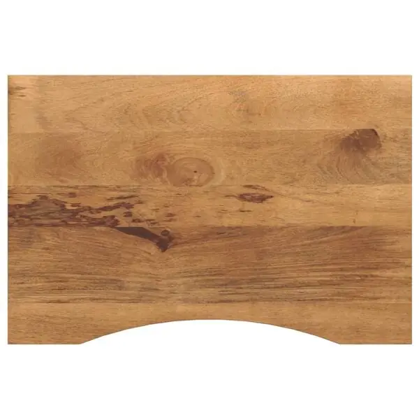 Endast denna vecka vidaXL Skrivbordsskiva med kurva 80x60x2,5 cm massivt grovt mangoträ