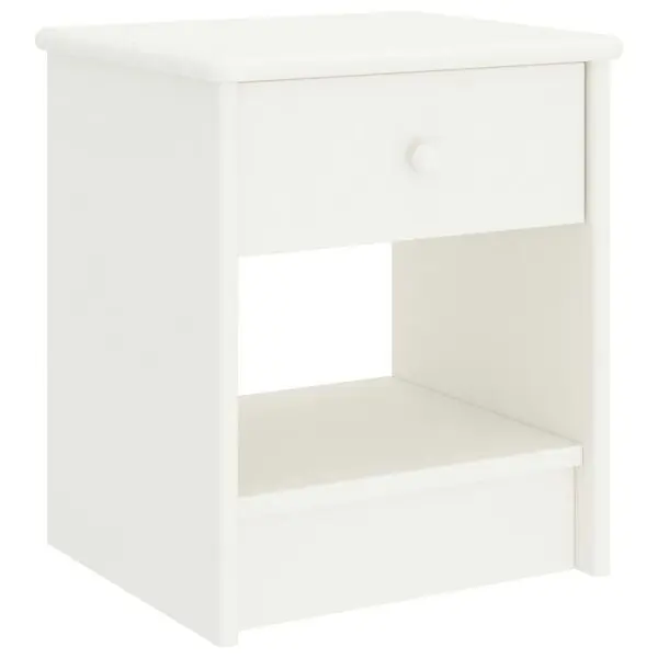 Nedsatt pris vidaXL Sängbord vit 35x30x40 cm massiv furu