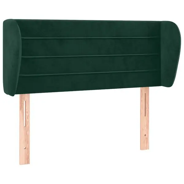 vidaXL Sänggavel med kanter mörkgrön 83x23x78/88 cm sammet Reapris