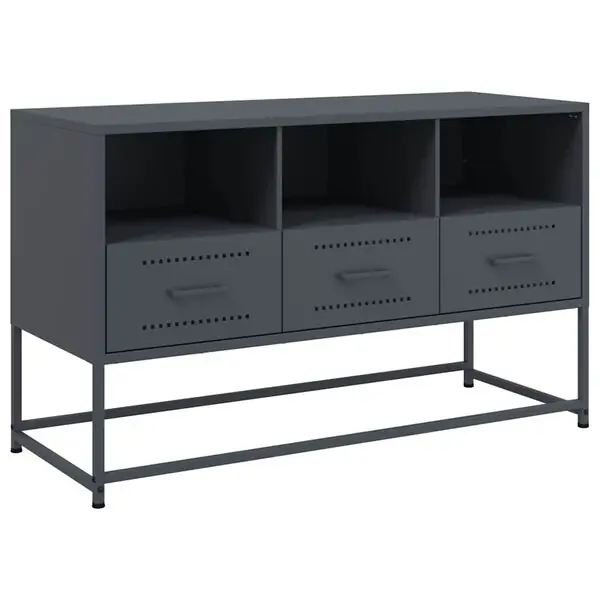 vidaXL TV-skåp antracit 100,5x39x60,5 cm stål Kampanj