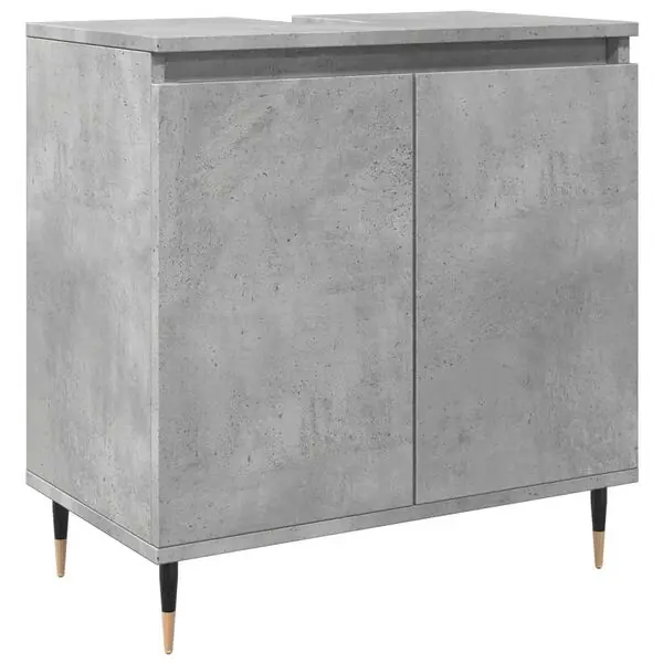 Köp online vidaXL Badrumsskåp betonggrå 58x33x60 cm konstruerat trä
