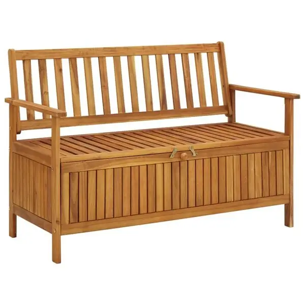 vidaXL Förvaringsbänk 120 cm massivt akaciaträ Sista chansen