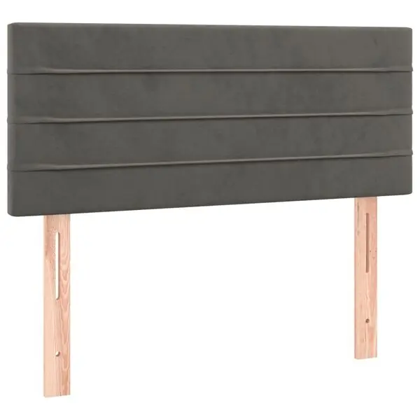 vidaXL Sänggavel mörkgrå 80x5x78/88 cm sammet Begränsat antal