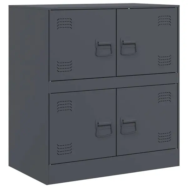 vidaXL Skänk antracit 67x39x73 cm stål Endast idag