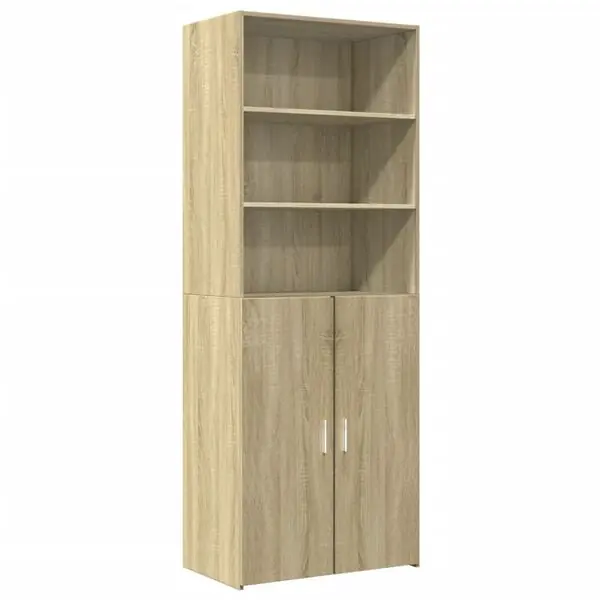 vidaXL Högskåp sonoma-ek 70x42,5x185 cm konstruerat trä Bästa pris