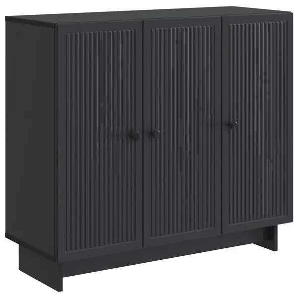vidaXL Sideboard Svart 89 x 34,5 x 80 cm Konstruerat trä Begränsad tid