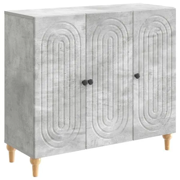 vidaXL Sideboard Betonggrå 89 x 34,5 x 80 cm Konstruerat trä Köp online