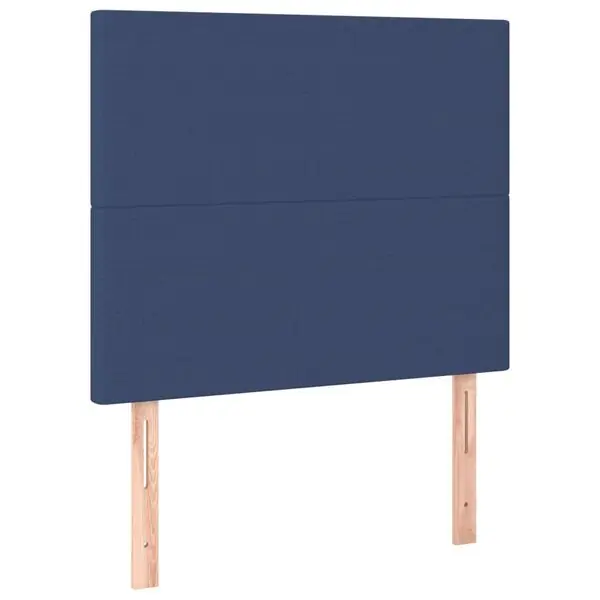 vidaXL Sänggavel blå 80x5x118/128 cm tyg Billig