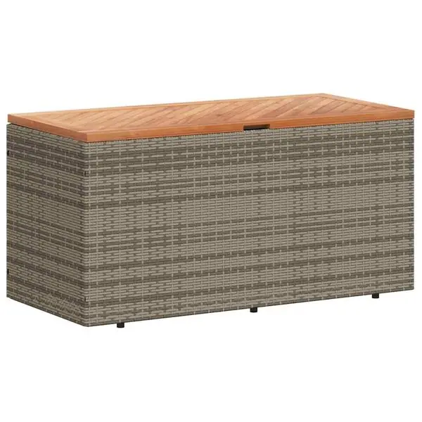 vidaXL Dynbox grå 110x50x54 cm konstrotting akaciaträ Lågt pris