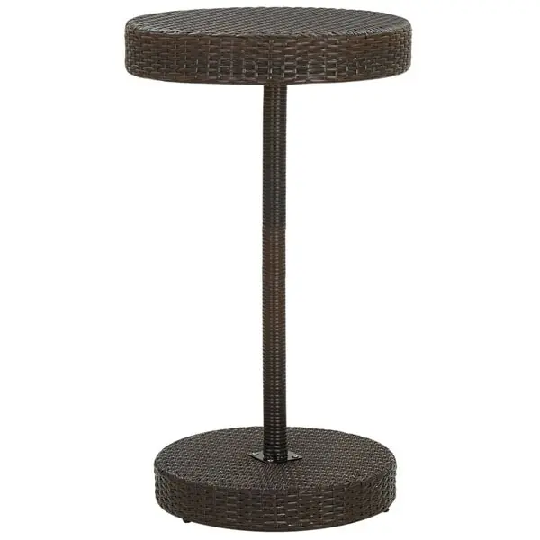 vidaXL Trädgårdsbord brun 60,5x106 cm konstrotting Snabb frakt
