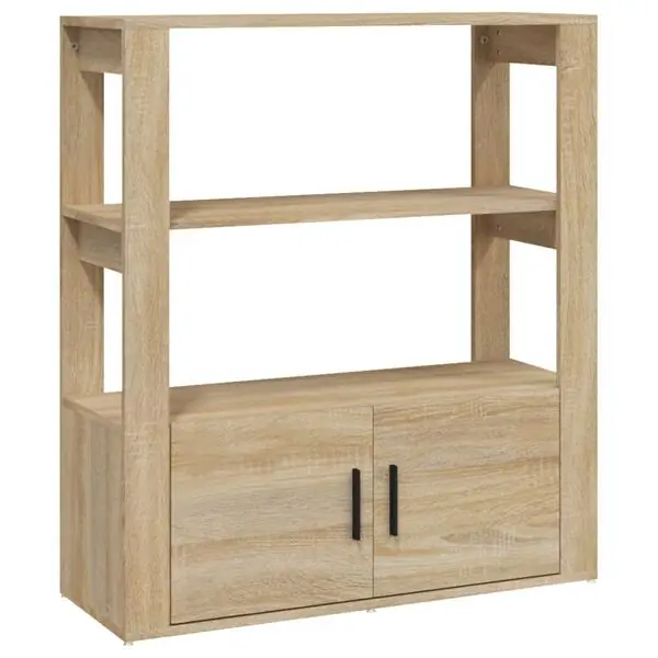 vidaXL Skänk sonoma-ek 80x30x90 cm konstruerat trä Kampanjpris