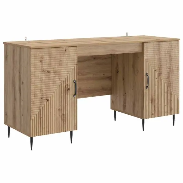 Fri frakt vidaXL Skrivbord Artisan-ek 142,5 x 50 x 75 cm Konstruerat trä