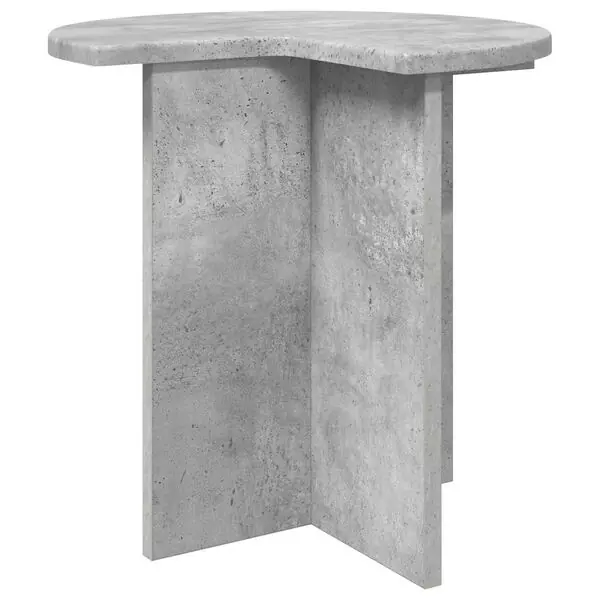 vidaXL Sidobord med lagring Betonggrå Ø 39 x 38 cm Konstruerat trä Begränsat antal
