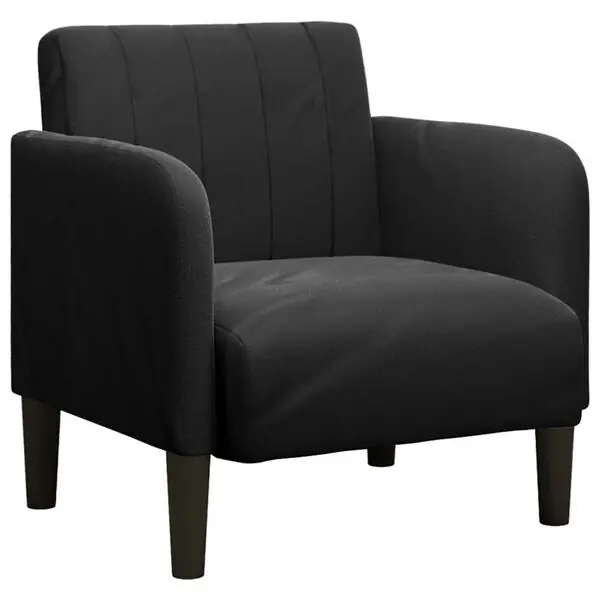 Kundfavorit vidaXL Soffstol med armstöd svart 54 cm sammet