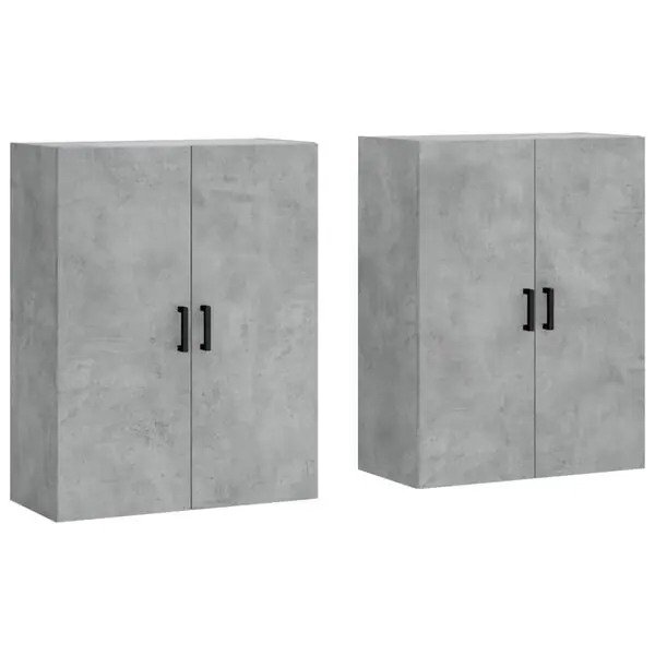 Outlet vidaXL Väggskåp 2 st betonggrå 69,5x34x90 cm