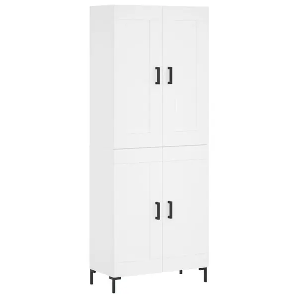 Endast idag vidaXL Högskåp vit 69,5x34x180 cm konstruerat trä