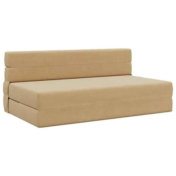 vidaXL Fällsoffa säng Ljust gröngrå 203 x 152 x 15 cm Kordread tyg Endast denna vecka