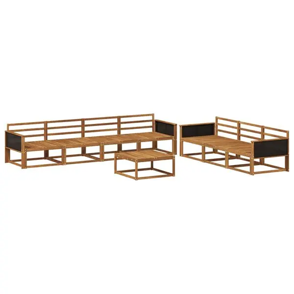 Beställ idag vidaXL Utomhussoffset 8 pcs Naturlig Massivt Akaciaträ