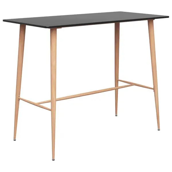 Fynd vidaXL Barbord svart 120x60x105 cm