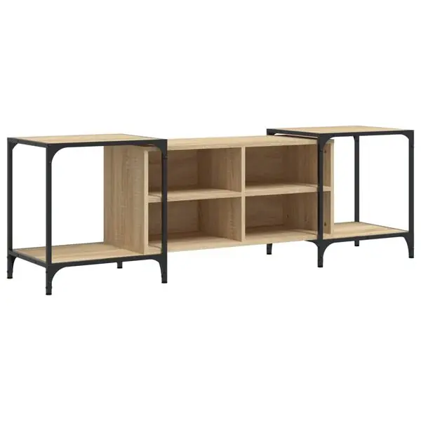 vidaXL Tv-bänk sonoma ek 153x37x50 cm konstruerat trä Begränsad tid