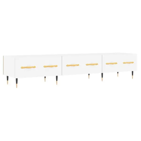 Säker betalning vidaXL Tv-bänk vit 150x36x30 cm konstruerat trä
