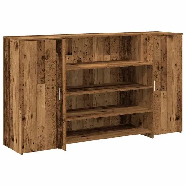 vidaXL Receptionsdisk åldrat trä 180x50x103,5 cm konstruerat trä Outlet