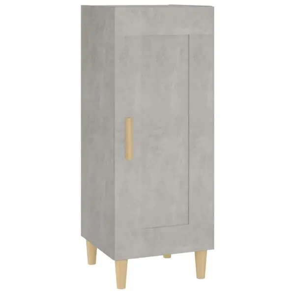 vidaXL Skåp betonggrå 34,5x34x90 cm konstruerat trä Snabb frakt