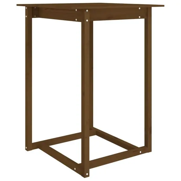 Populärt val vidaXL Barbord honungsbrun 80x80x110 cm massivt furuträ