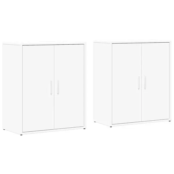 vidaXL Skänkar 2 st vit 60x31x70 cm konstruerat trä Extra rabatt