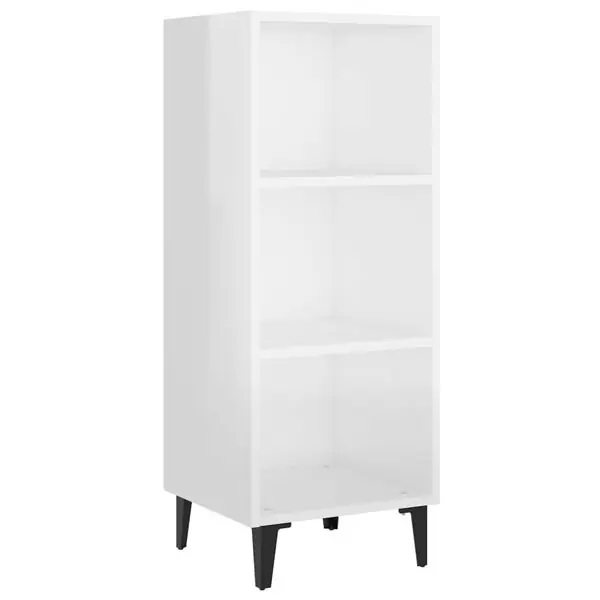 Beställ nu vidaXL Skåp vit högglans 34,5x32,5x90 cm konstruerat trä