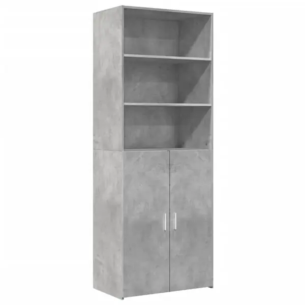 Fri frakt vidaXL Högskåp betonggrå 70x42,5x185 cm konstruerat trä