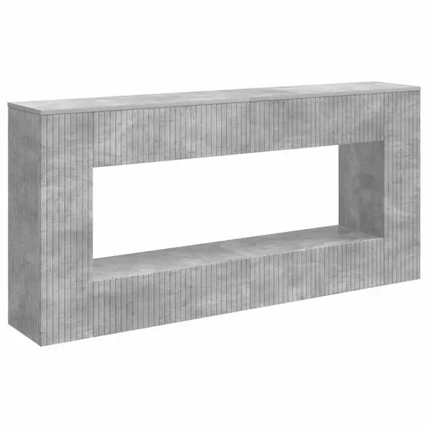 Lågt pris vidaXL Konsolbord Randig BetongGrå 155 x 29 x 74 cm Konstruerat trä