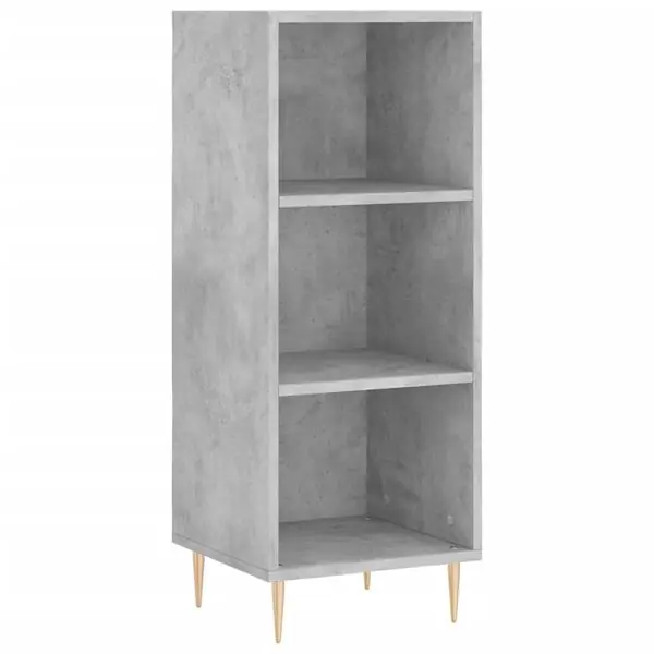 vidaXL Skänk betonggrå 34,5x32,5x90 cm konstruerat trä Sista chansen