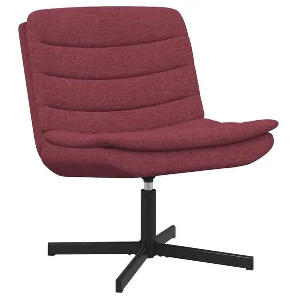 Fynd vidaXL Skrivstol Vinröd 63 x 75 x 76 cm tyg