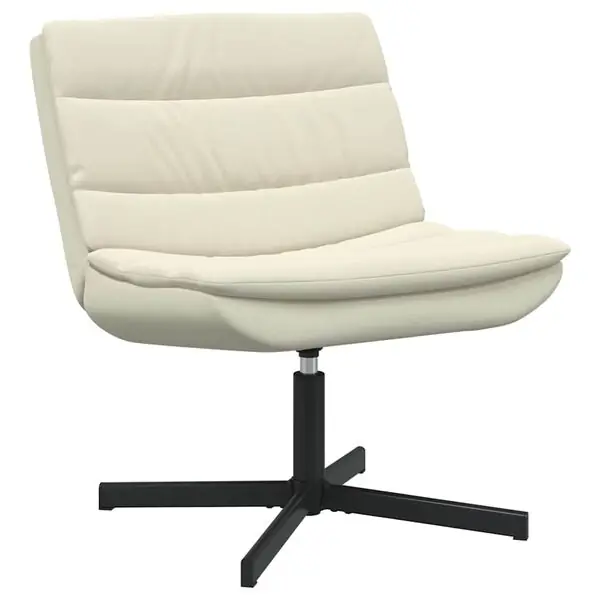vidaXL Skrivstol Kräm 63 x 75 x 76 cm PU Erbjudande