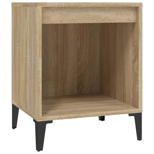 vidaXL Sängbord sonoma-ek 40x35x50 cm Bästa pris