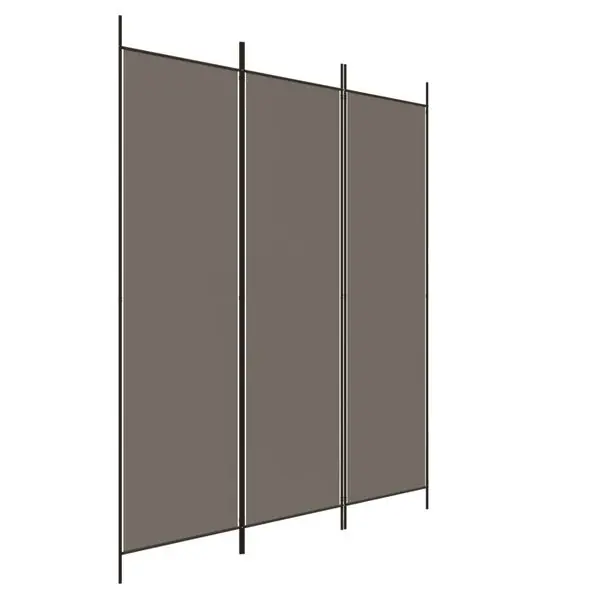 Kampanj vidaXL Rumsavdelare 3 paneler antracit 150x220 cm tyg