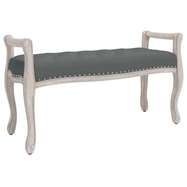 Snabb leverans vidaXL Bänk mörkgrå 110x45x60 cm tyg