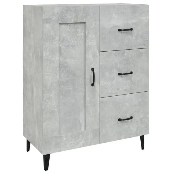 Populär vidaXL Skänk betonggrå 69,5x34x90 cm konstruerat trä