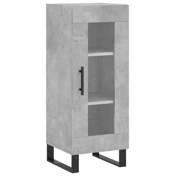 vidaXL Skåp betonggrå 34,5x34x90 cm konstruerat trä Expressleverans