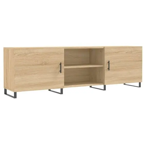 vidaXL Tv-bänk sonoma ek 150x30x50 cm konstruerat trä Rea