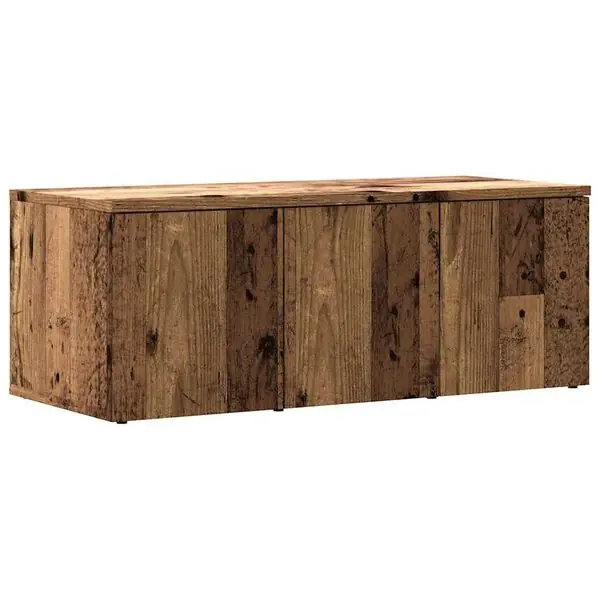 Nyhet vidaXL TV-bänk åldrat trä 80x34x30 cm konstruerat trä
