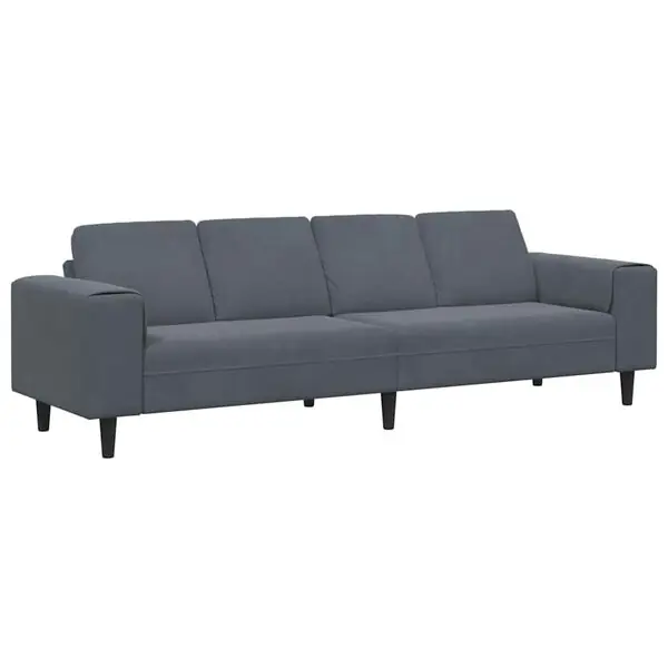 Erbjudandepris vidaXL Vardagsrumsoffa Mörkgrå 250 x 77 x 76 cm