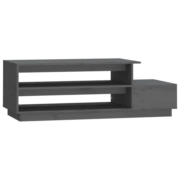 vidaXL Soffbord Grå 120x50x40,5 cm massiv furu Endast denna vecka