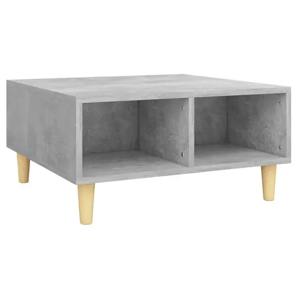 Endast denna vecka vidaXL Soffbord betonggrå 60x60x30 cm konstruerat trä