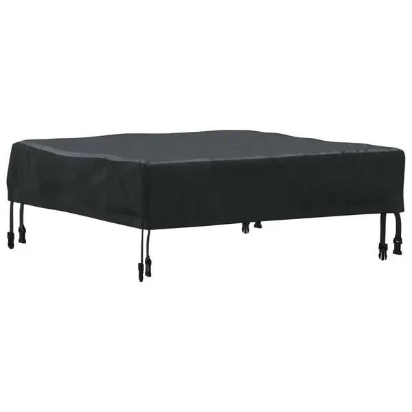 vidaXL Bordskydd Enfärgad Svart 62 x 62 x 15 cm tyg Nedsatt pris