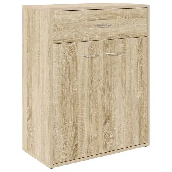 vidaXL Skänk sonoma-ek 60x30x75 cm konstruerat trä Snabb frakt