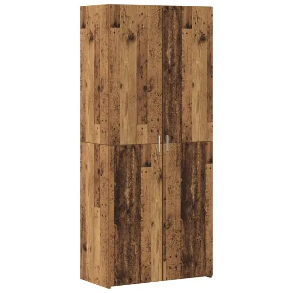 Rabatter vidaXL Skåp 2 pcs Gammalt trä 80 x 42 x 185 cm