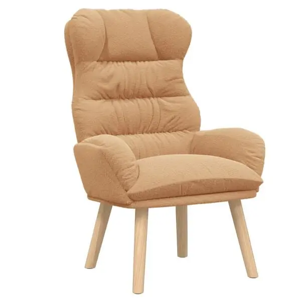 Kundfavorit vidaXL fåtölj Beige 69 x 74 x 93 cm Sherpa tyg