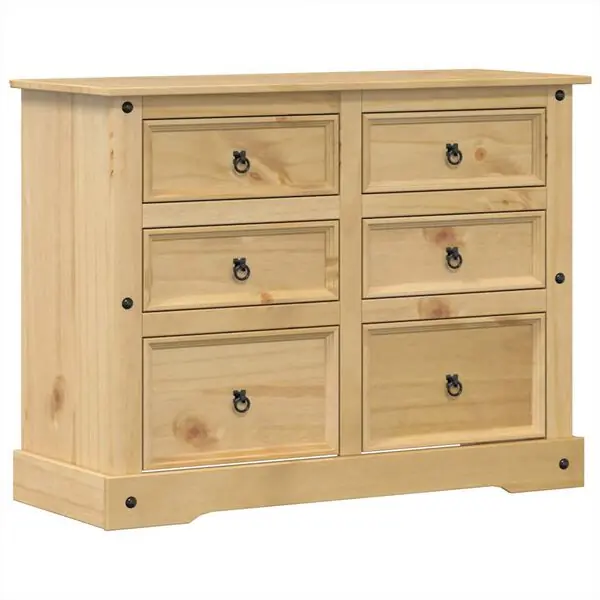 Snabb leverans vidaXL Byrå Corona 112x48x91 cm massiv furu